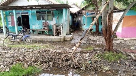 Banjir di Teluknaga Tangerang Akibat Luapan Kali Cisadane Kini Mulai Surut