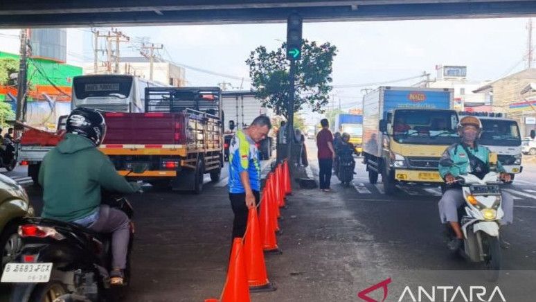 Bikin Macet, Polres Bekasi Tutup Putaran Balik Jalur Pantura