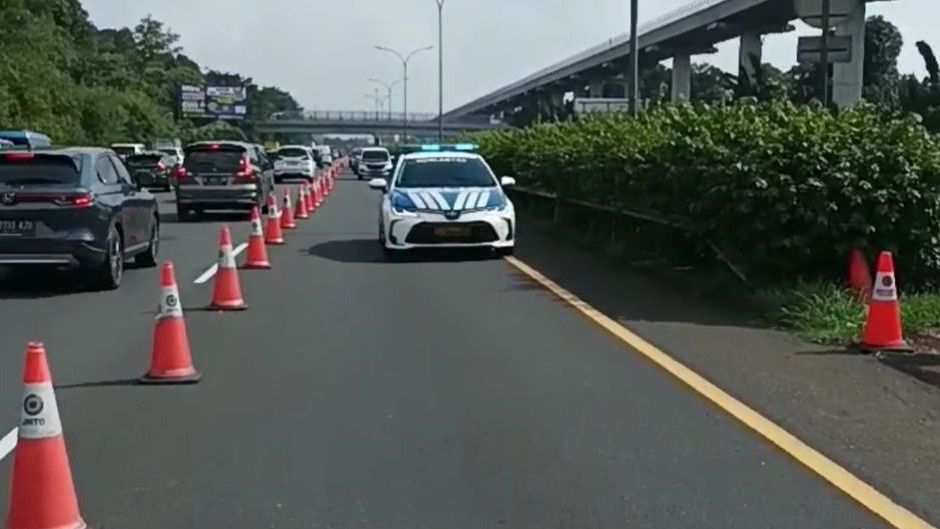 Lalu Lintas Normal, Contraflow dari Tol Jagorawi Arah Jakarta Ditutup