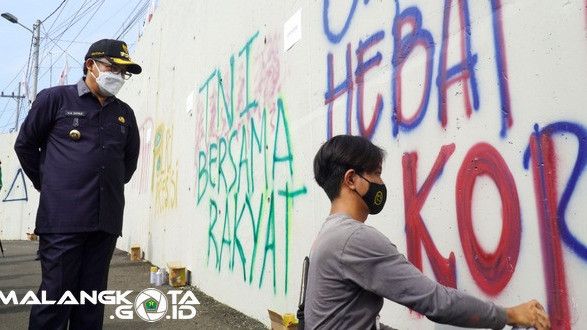 Terlalu Simbolis Demi Grafiti, Coretan Pemkot Malang di Tembok Dihujat Warganet