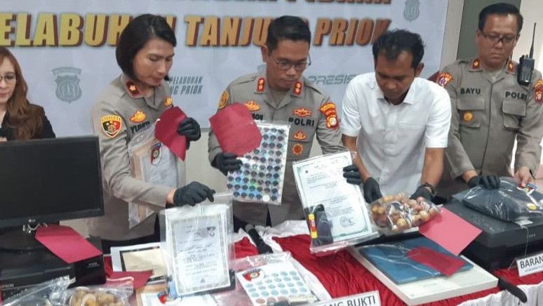 Polres Tanjung Priok Tangkap 7 Pelaku Pemalsu Dokumen di Jabodetabek