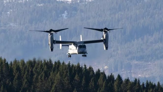 Pesawat Militer AS Jenis Osprey Jatuh di Jepang, Bawa Delapan Penumpang