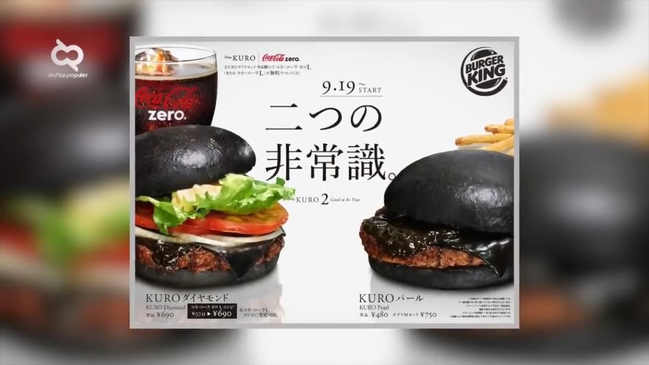Burger tinta cumi (Foto: YouTube/Daftar Populer)