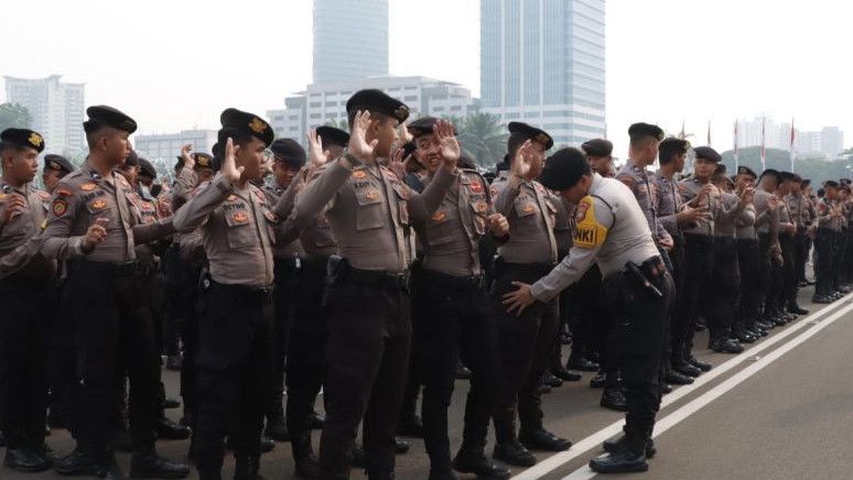 1.250 Personel Gabungan Tanpa Senjata Api Amankan Unjuk Rasa di Depan Gedung DPR Hari Ini