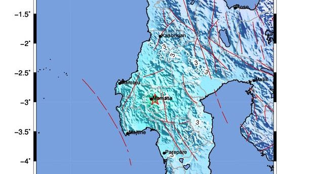 Breaking News: Gempa M5,3 Dirasakan Kuat di Kabupaten Mamasa