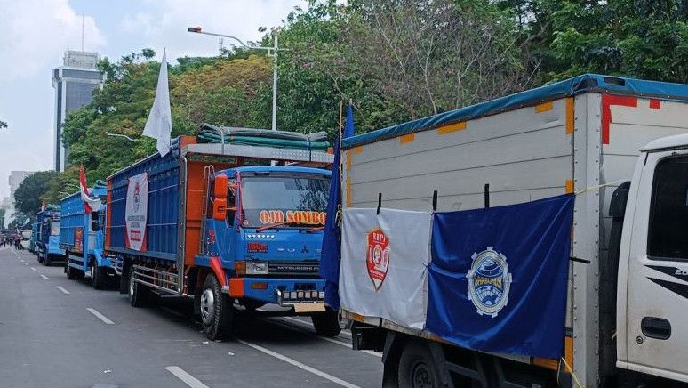 Demo Tolak RUU ODOL di Patung Kuda Jakpus Ricuh, 6 Orang Ditangkap