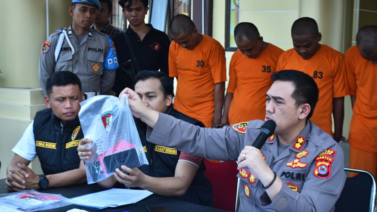 Polisi Bekuk Empat Begal Bermodus Debt Collector di Kabupaten Serang dan Tangerang