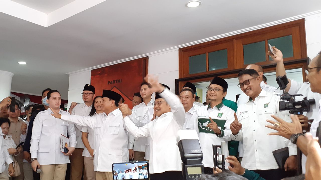 Resmikan Sekber Gerindra-PKB, Prabowo dan Cak Imin Harap Rekan Koalisi Bertambah