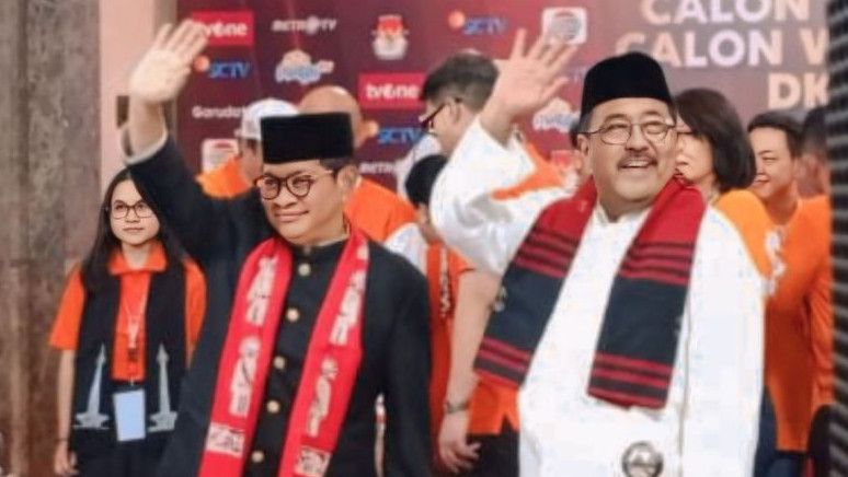 Tiga Cagub-Cawagub DKI Tiba di Lokasi Debat Terakhir Pilkada 2024