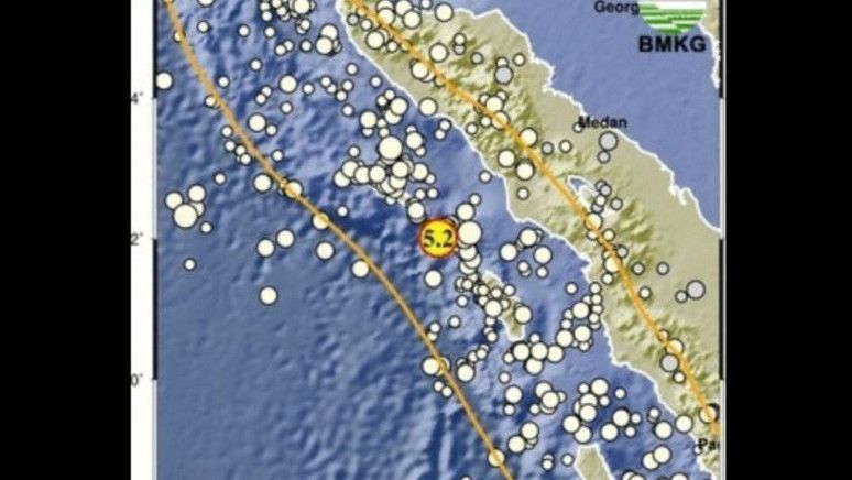 Gempa M 5,2 Guncang Sinabang Aceh, BMKG: Tak Berpotensi Tsunami