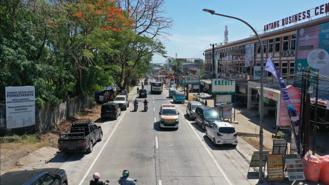 Di Tangan Gubernur Sulsel Sudirman, Jalan Rusak Parah di Antang Makassar Kini Jadi Mulus
