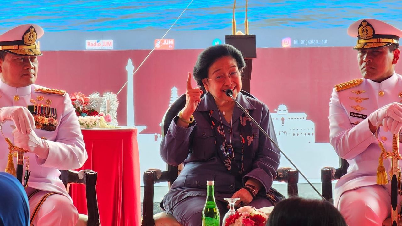 Resmikan KRI Bung Karno-369, Megawati: Saya Tidak Menyangka