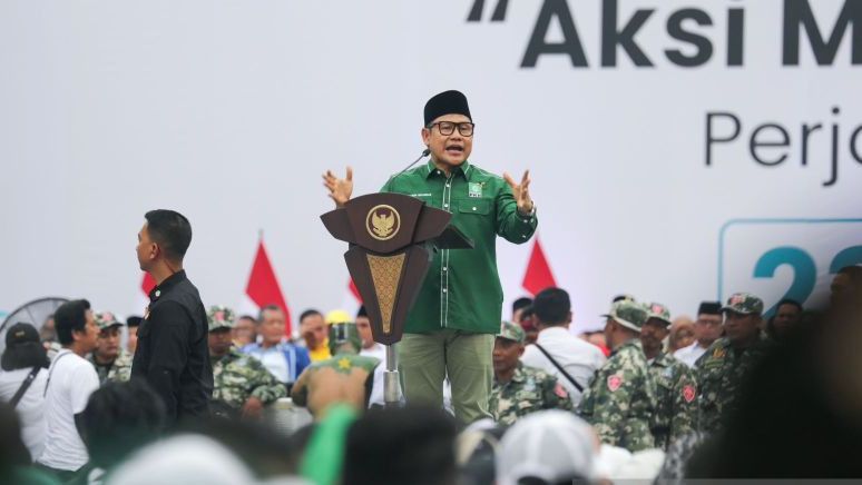 Harlah PKB ke-25, Kiai dan Santri Bacakan Ikrar Dukungan Kepada Cak Imin di Pilpres 2024