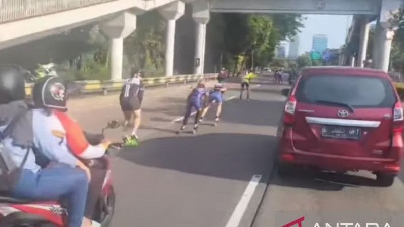 Viral Aksi Rombongan Sepatu Roda di Jalan Gatsu, Dishub DKI Minta Manfaatkan JITRA Sunter