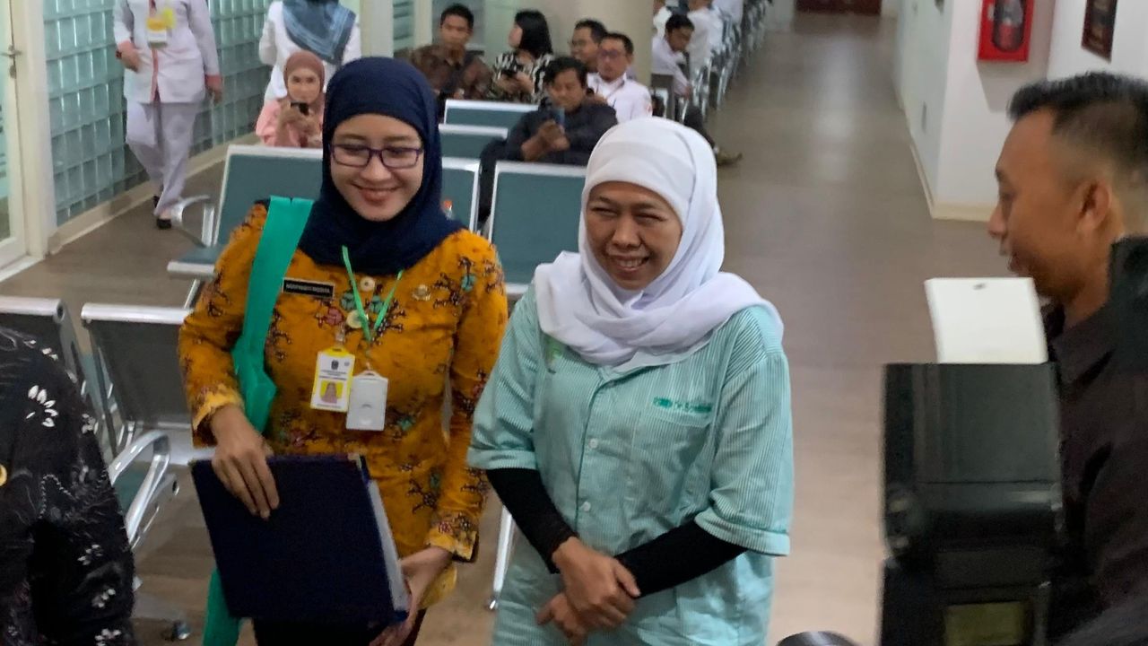 Petahana Khofifah-Emil Jalani Pemeriksaan Kesehatan di RSUD dr. Soetomo Surabaya