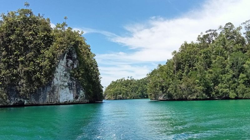 Indahnya Teluk Triton di Kaimana Papua Barat Saingi Raja Ampat