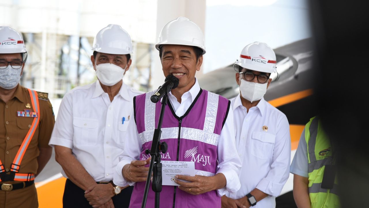 Jokowi Sebut Pembangunan Kereta Cepat Jakarta-Bandung Sudah 88,8 Persen