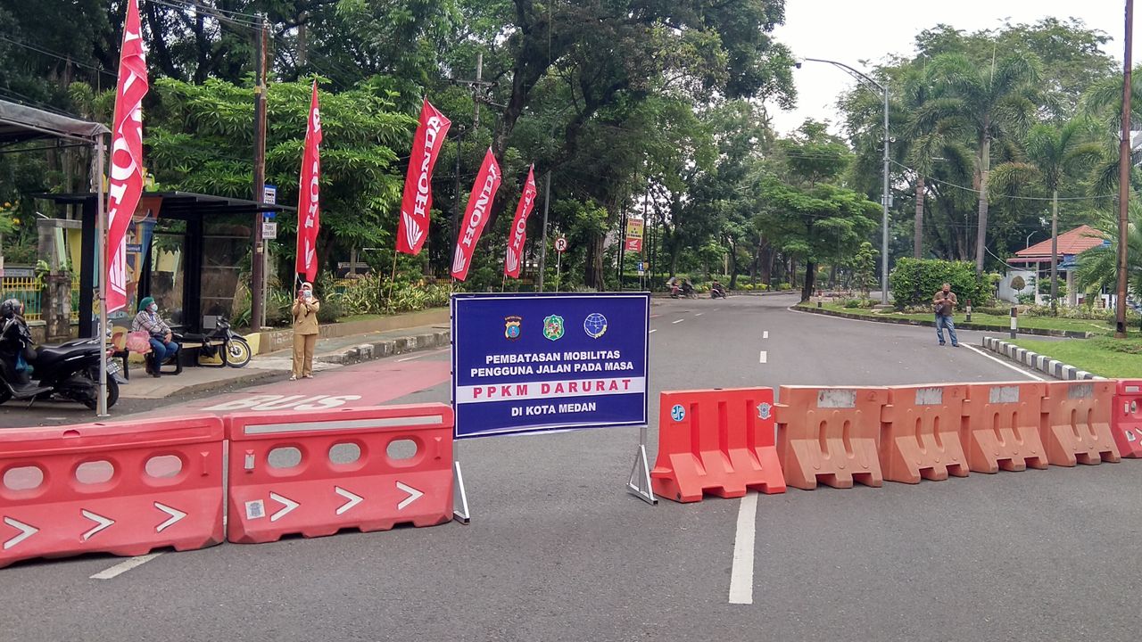 PPKM Darurat di Medan, Ada 18 Titik Penyekatan dan Pengalihan Arus, Ini Lokasinya