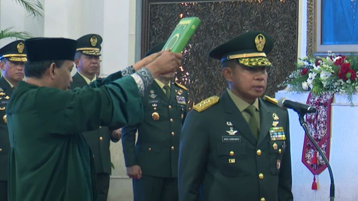Ganti Jenderal Dudung, Jokowi Resmi Lantik Letjen Agus Subiyanto Jadi KSAD