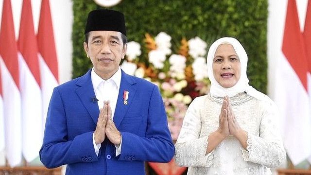 Ucapkan Selamat Idul Fitri 1443 H, Jokowi: Alhamdulillah Lebaran Tahun Ini Kita Bisa Berkumpul Bersama Keluarga