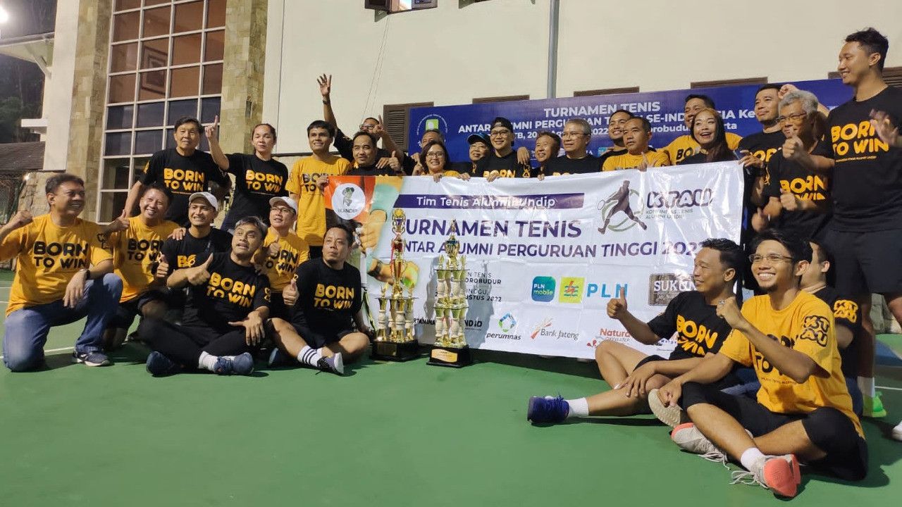 IKA UNDIP Kembali Juarai Turnamen Tenis Alumni Perguruan Tinggi se-Indonesia