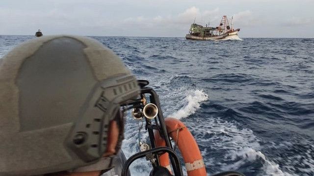 Bakamla Tangkap Kapal Ikan Berbendera Vietnam di Laut Natuna Utara, 'Curi' Ikan 2 Ton