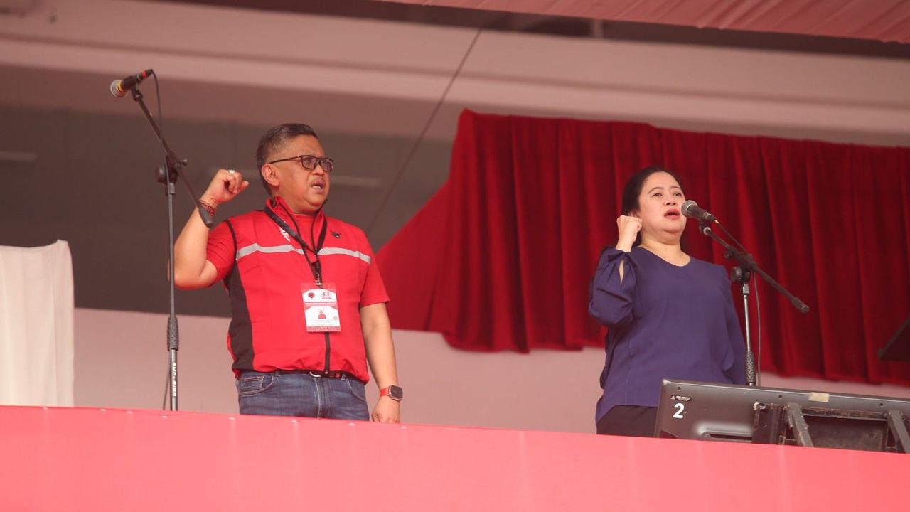 Puan Serukan PDIP Menang Hattrick Saat Gladi Resik Puncak Bulan Bung Karno
