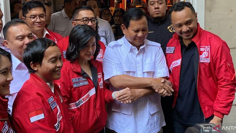 Sambangi Kantor DPP PSI, Prabowo Subianto: Kenapa? Ya, Kalau ke PSI Selalu Ramai Sekali?