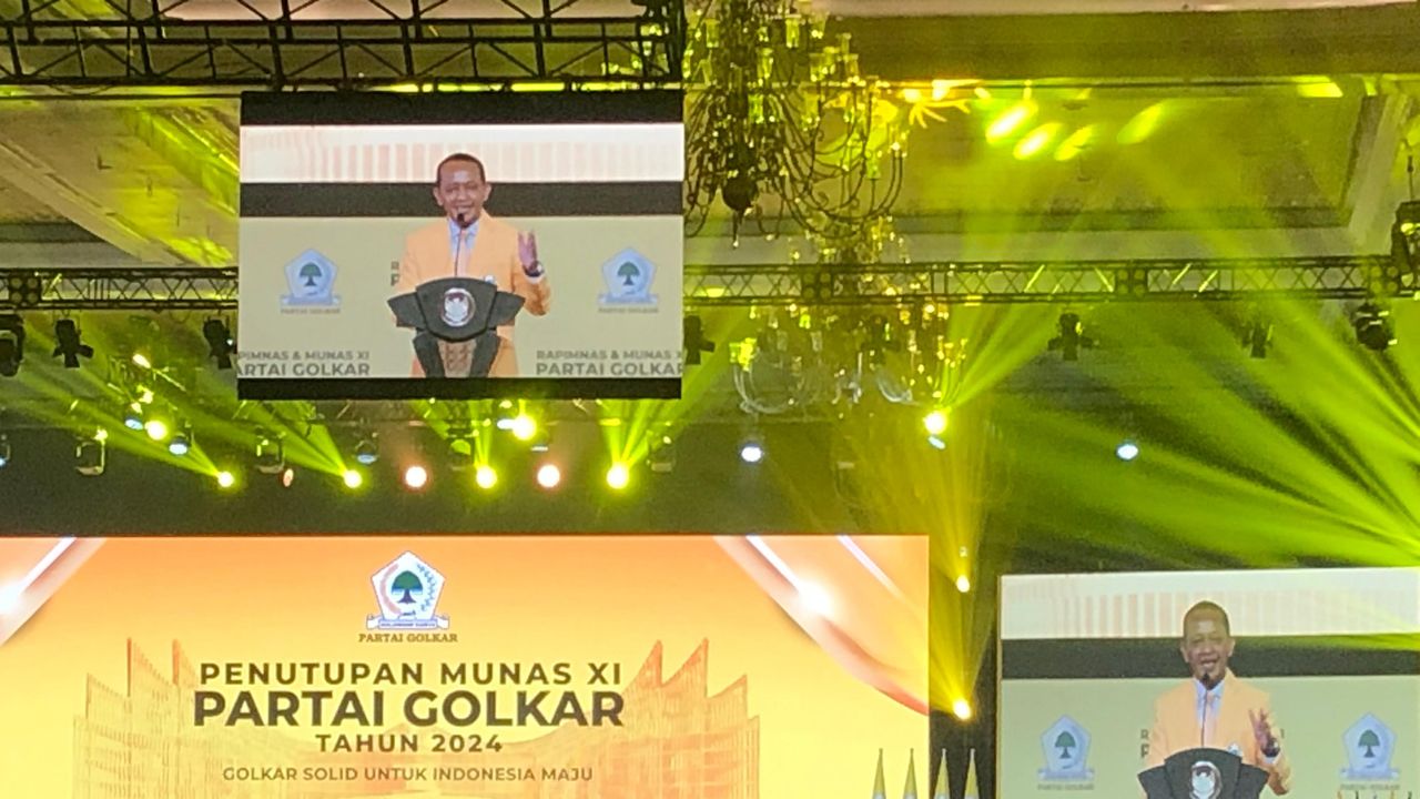 Di Penutupan Munas Golkar, Bahlil Sampaikan Rasa Hormat untuk Airlangga