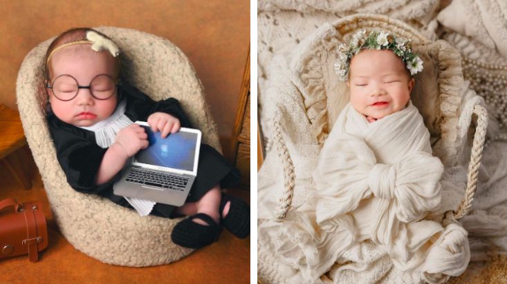 4 Potret Gemas Anak Jessica Mila saat Newborn Photoshoot
