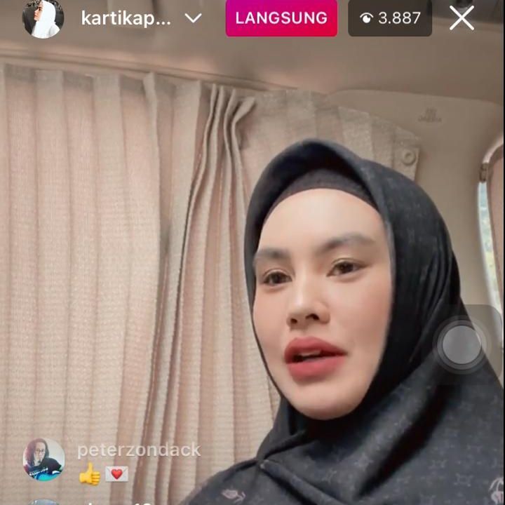 Kartika Putri (Foto: live Instagram/@kartikaputriworld)