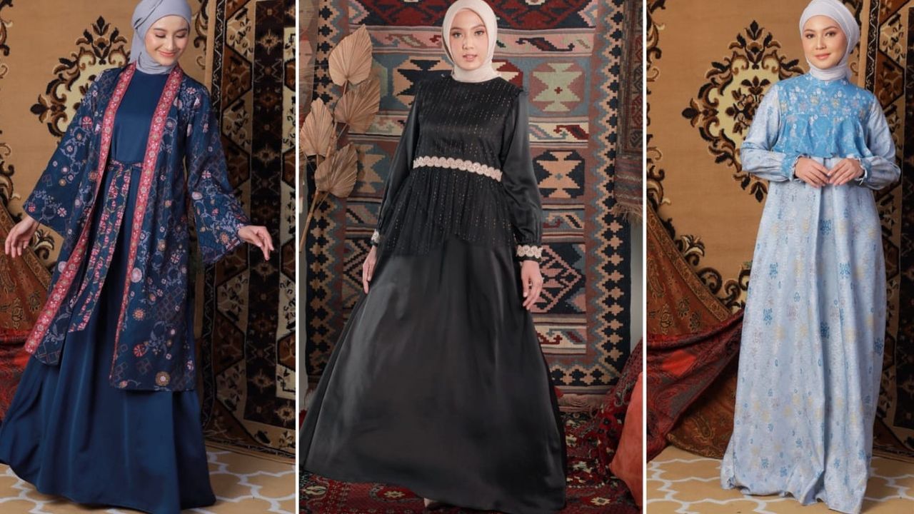 4 Inspirasi Fashion Item Wanita Warnai Ramadan, Gamis Polos hingga Dress Elegan