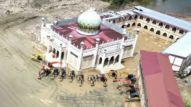 Pesantren di Aceh Tamiang yang Sempat Dikepung Kayu Gelondongan Kini Sudah Bersih