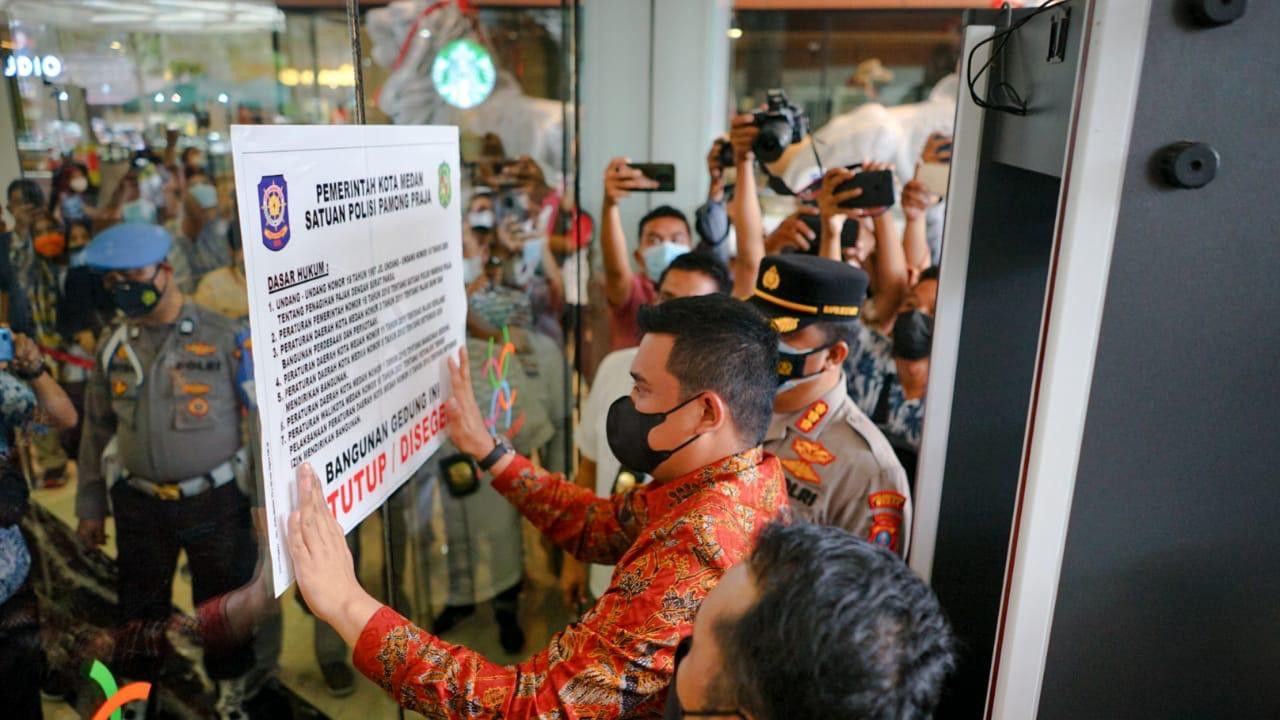 Bobby Nasution Segel Mal Centre Point Karena Belum Bayar Pajak dan Denda Rp56 Miliar: Kita Kasih Waktu 3 Hari
