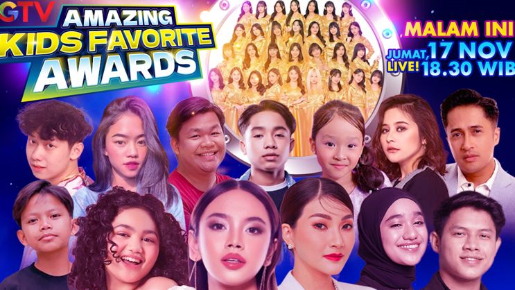 Malam Ini! Siap-Siap Bertemu Idola Kamu Di Malam Penghargaan Ikon Favorit Pilihan Di  Amazing Kids Favorite Awards