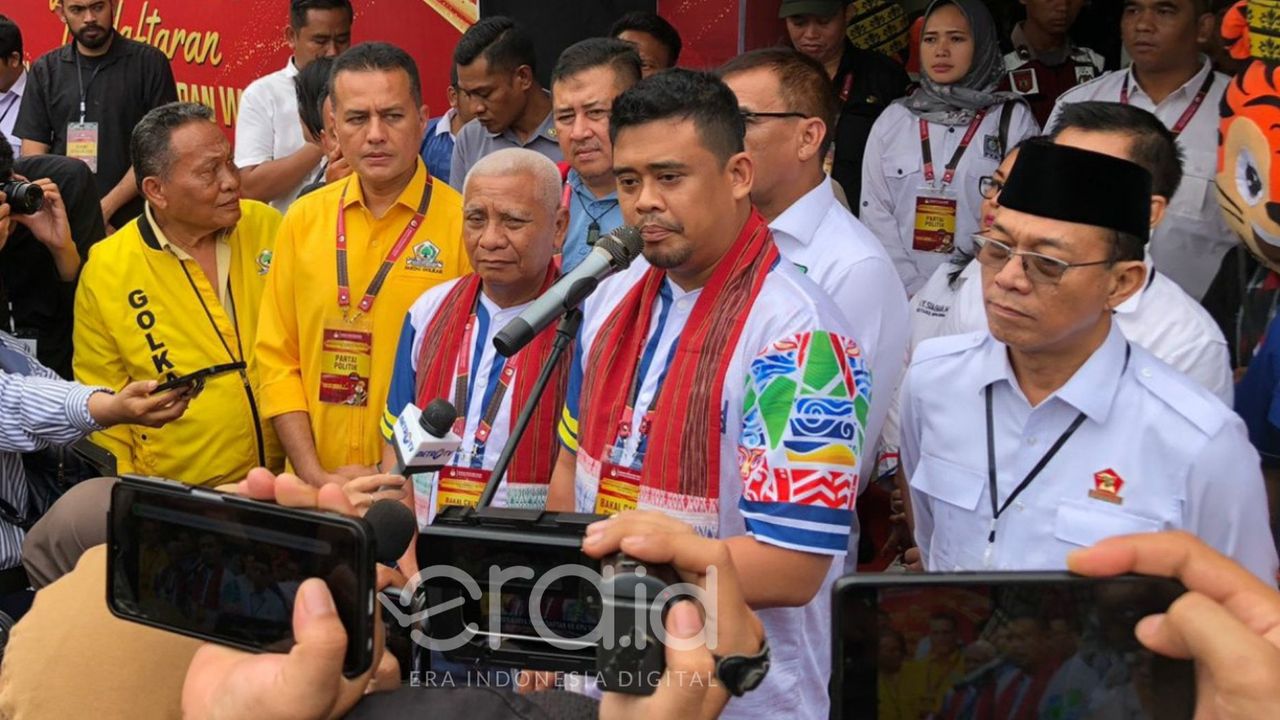 Serahkan Berkas Pendaftaran ke KPU Sumut, Ini Janji Bobby Nasution Bila Terpilih Jadi Gubernur