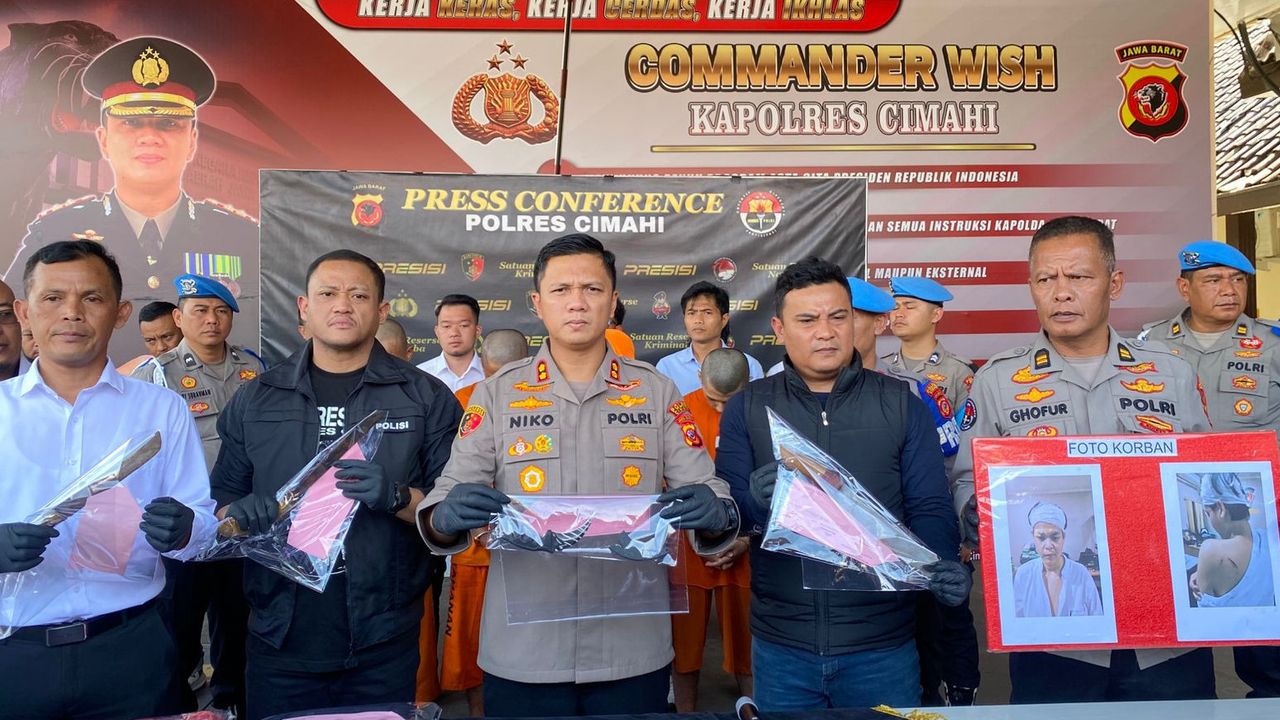 Geng Motor Bacok Pemuda di Cimahi, Paru-paru Korban Tertusuk Sajam