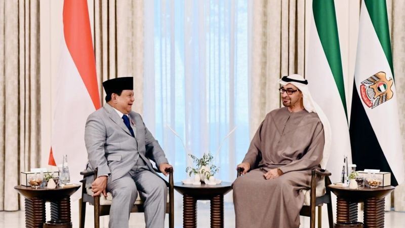 Temui Presiden MBZ, Prabowo Bahas Tarif Impor AS hingga Evakuasi Warga Palestina