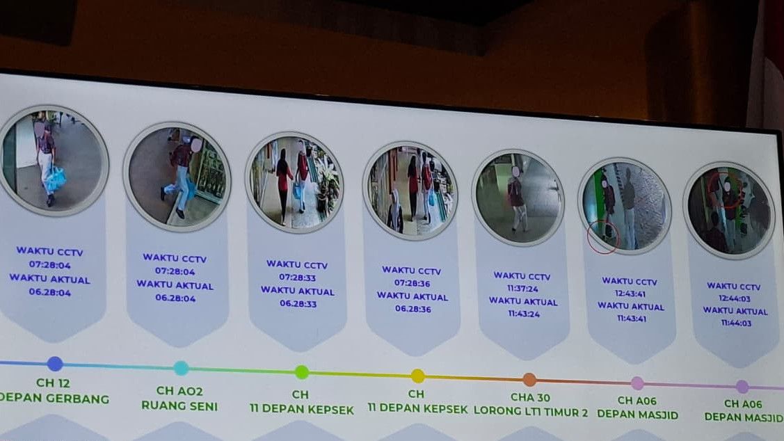 Terekam CCTV, Detik-Detik Siswa Ledakkan SMAN 72 Jakarta