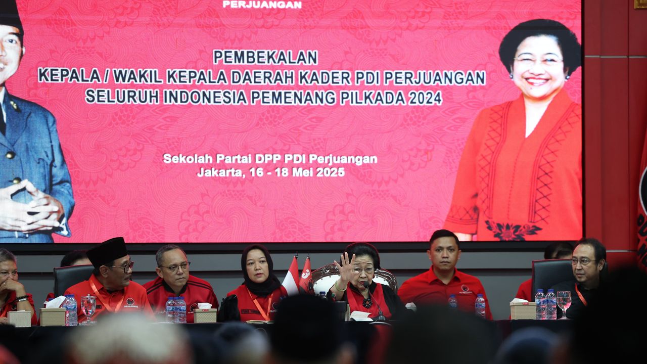 Megawati Beri Arahan Tertutup di Pembekalan Kepala Daerah PDIP, Pramono Absen