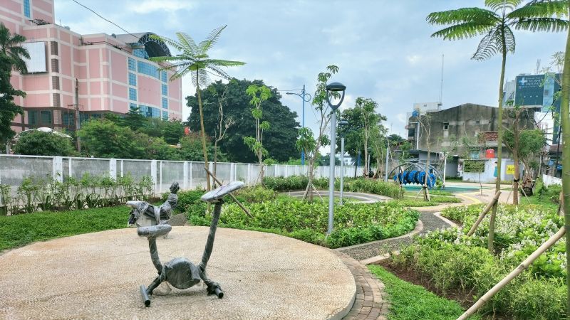 Lahan Rumah Disulap Jadi Taman Kota di Daan Mogot, Pemkot Jakbar: Tolong Dijaga!