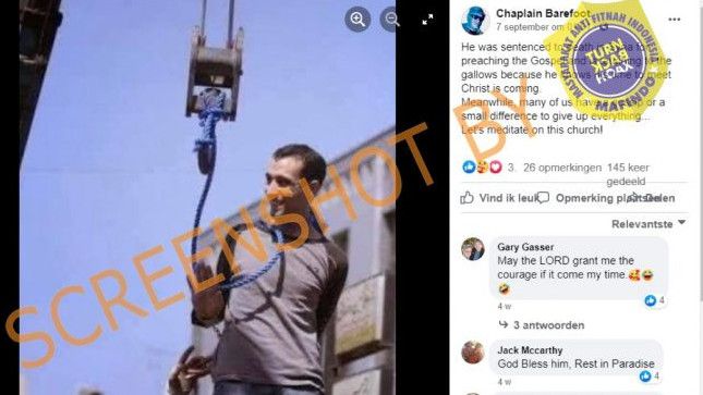 Beredar Foto Pria di Suriah Tertawa Jelang Dihukum Mati karena Khotbahkan Injil, Benarkah?