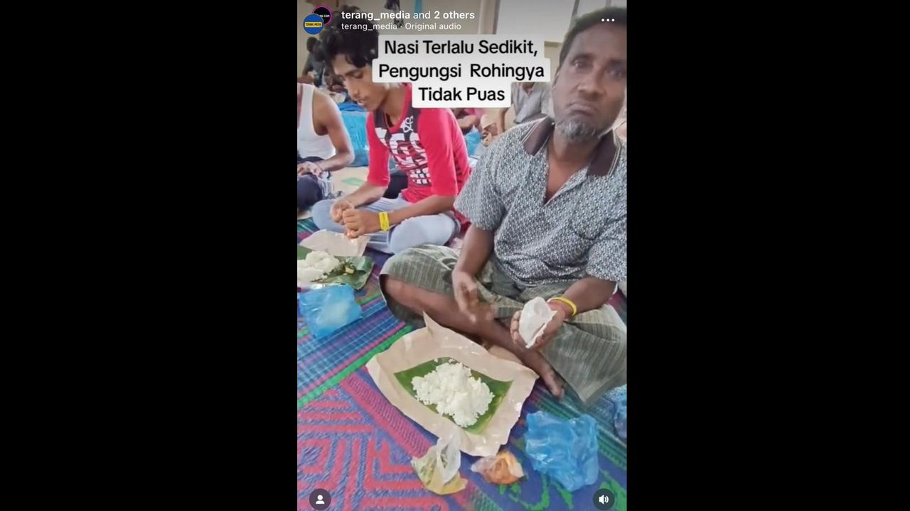 Viral, Pengungsi Rohingya di Aceh Tak Puas dengan Porsi Makanan yang Diberikan