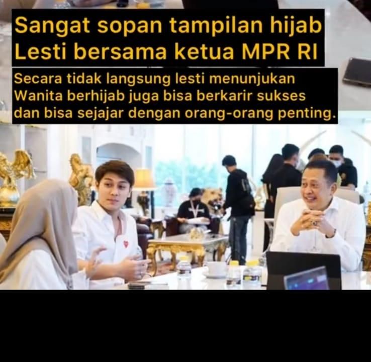 Pertemuan Lesti, Billar dan Bambang (Foto: TikTok/@kenanganleslar)