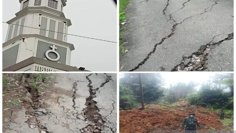 Diguncang Gempa, Sejumlah Rumah dan Fasilitas Umum di Tapanuli Utara Rusak