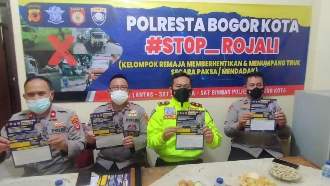 Marak Remaja Bogor Nekat Berhentikan Truk di Tengah Jalan, Satlantas Polresta Gaungkan #Stop_Rojali