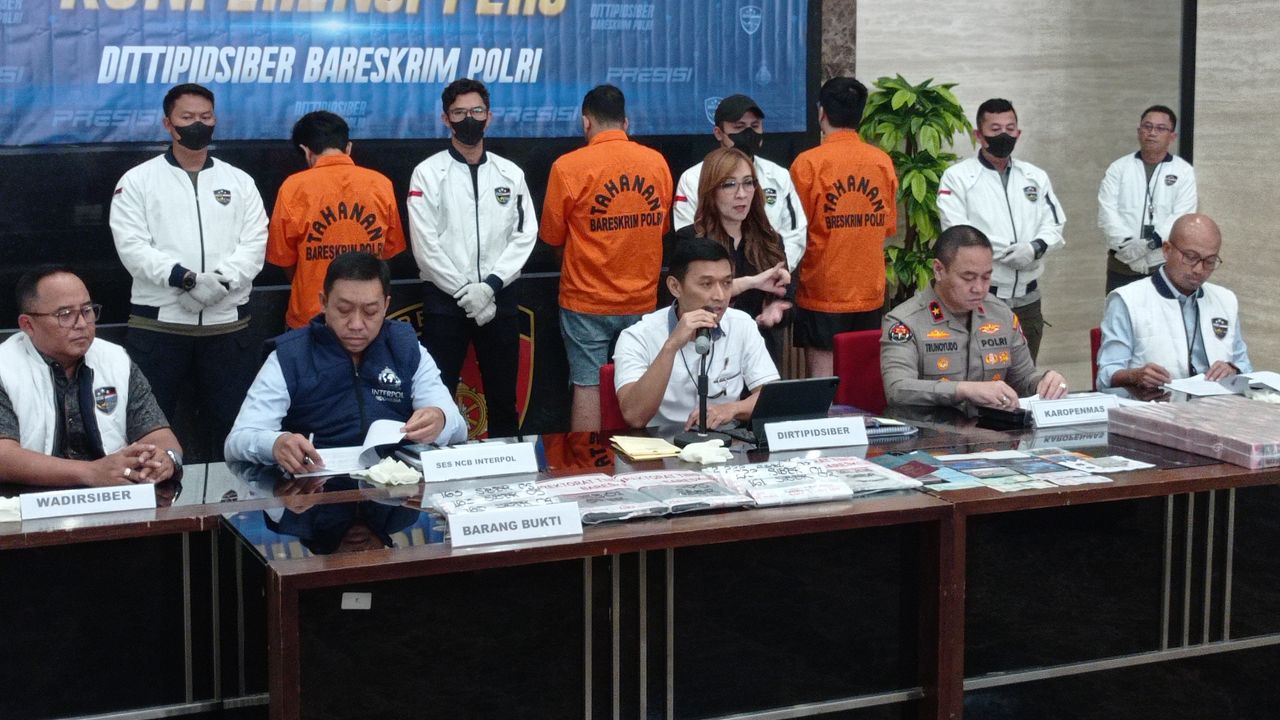 Bareskrim Ungkap Kasus Scam Internasional 4 Negara, Total Kerugian Rp1,5 Triliun