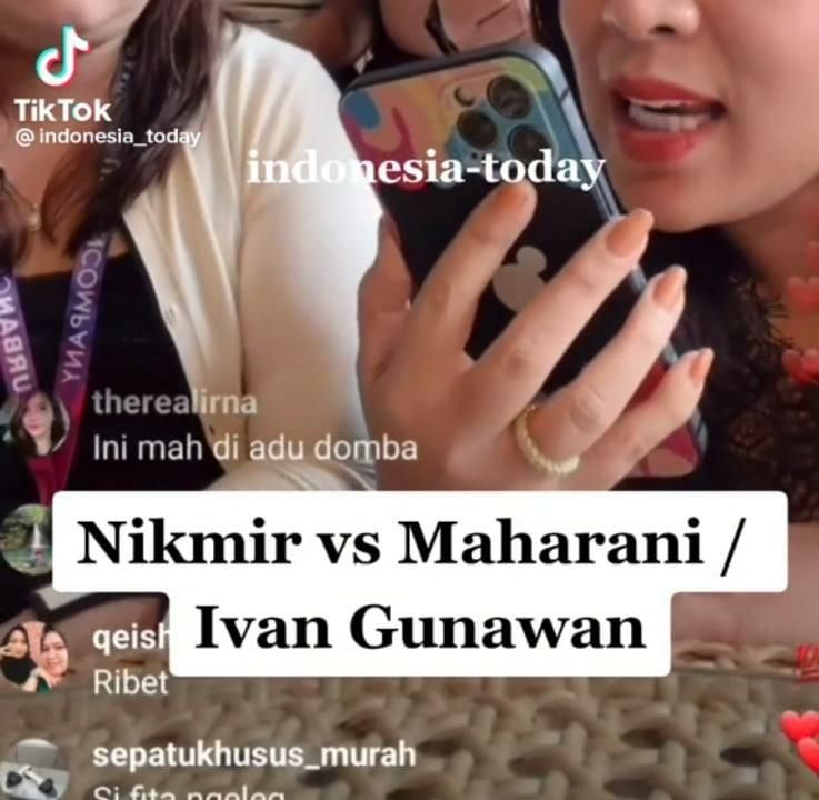 Klarifikasi Maharani Kemala (Foto: TikTok/@indonesia_today)