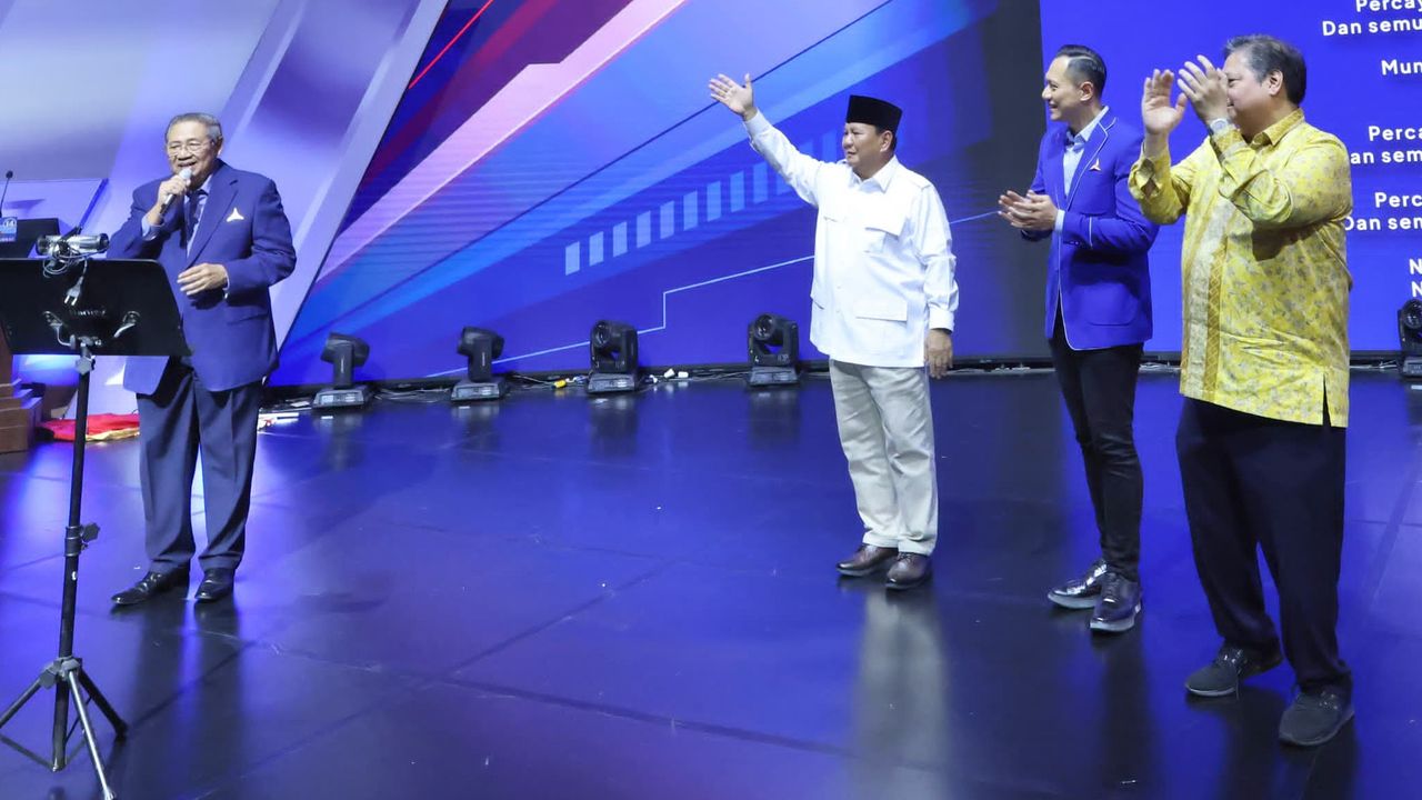 Tak Ingin Sampaikan Pidato Politik, SBY: Saya Ingin Menyumbangkan Satu Buah Lagu untuk Prabowo..