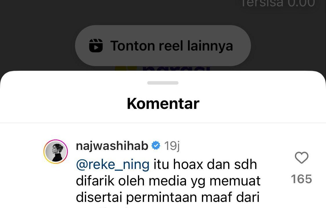 Najwa Shihab bantah terima saham Harvey Moeis (instagram/matanajwa)